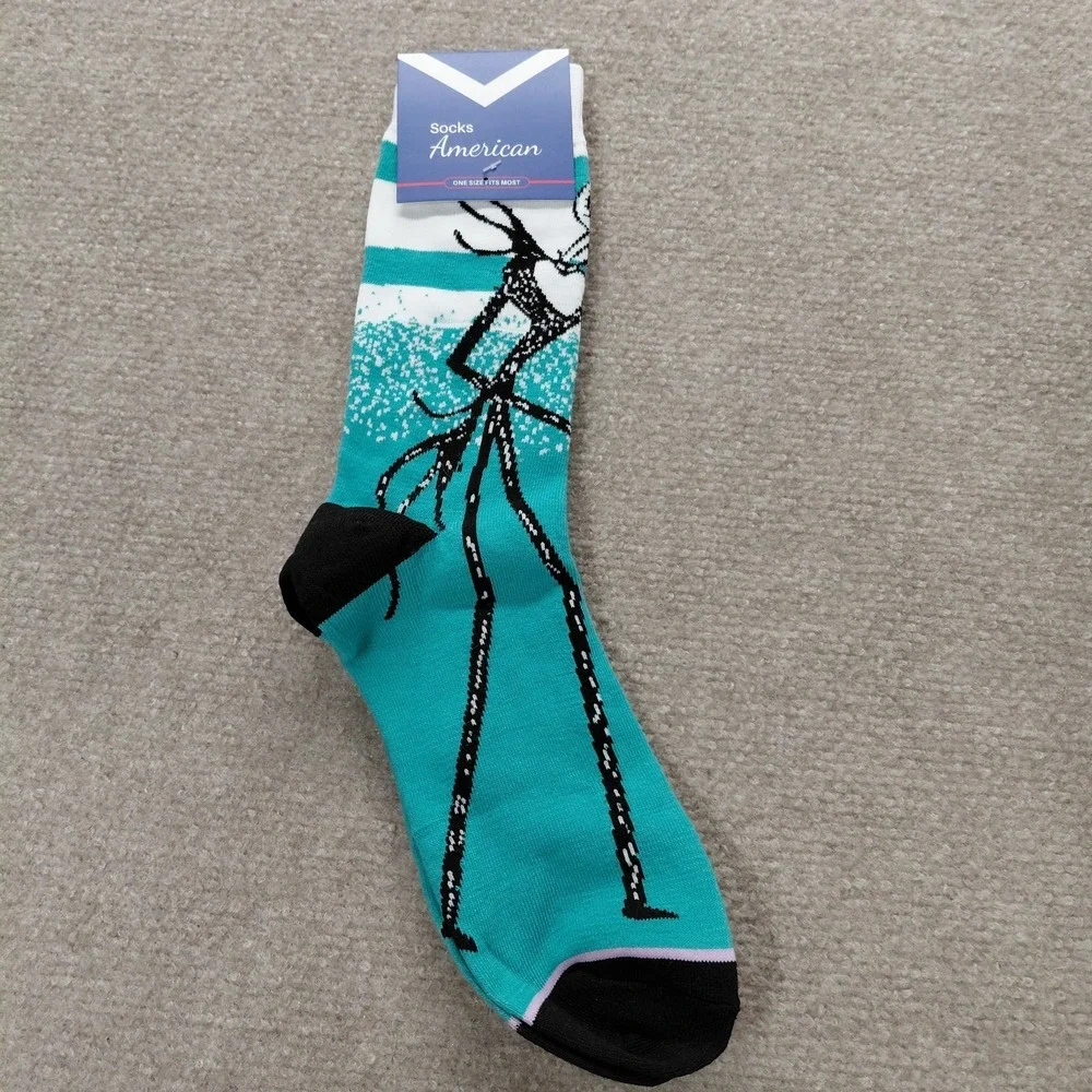 Nightmare Before Christmas Socks For Men De Luca Brand One Size Fits Most NEW‎